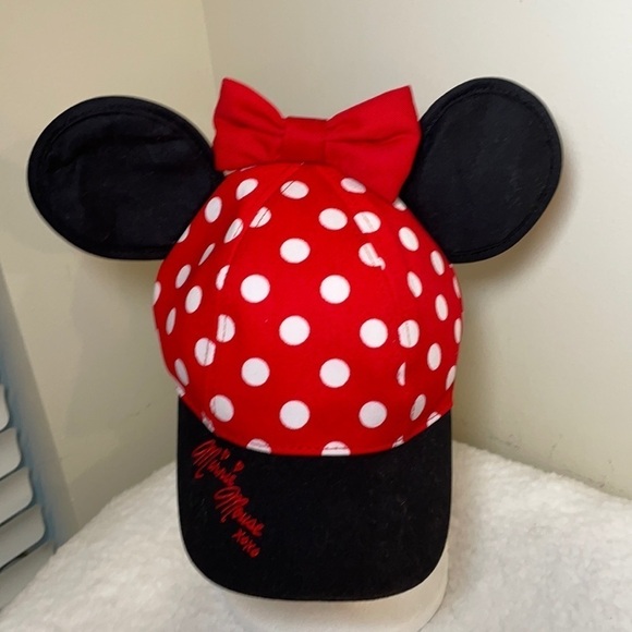 MINNIE Mouse Ears Snap Back Cap - Picture 1 of 7